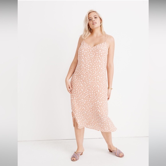 Madewell Silk Cami Slip Dress in Star Shower, size 4. NWT. - Picture 1 of 6